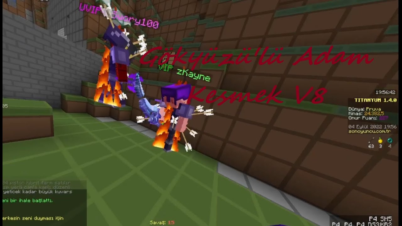 Gökyüzü Kesmek - V8 (Kanka S*kiyim Gene Ya) Sonoyuncu Titanyum Açık Alan PVP