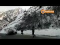 На трассе Бишкек – Ош начали принудительный спуск снежных лавин (видео)