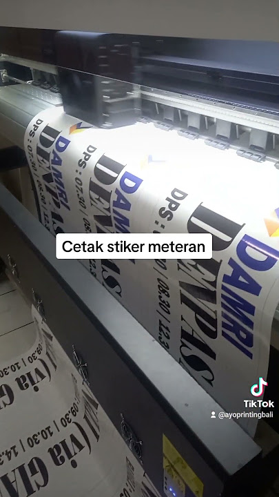 Cetak stiker vinyl transparan proses cepat 1 hari jadi hubungi Ayo Printing whatsapp 087764545107