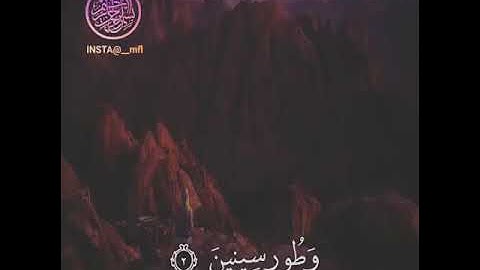 احمد العجمي⁦❤️⁩ سورة التين {والتين والزيتون} تلاوة مؤثرة