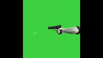Thumbnail of green screen gun shot video green screen video