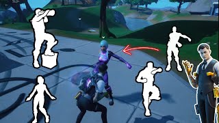 emote Battle using Midas Skin I made the People Leave in Party Royale