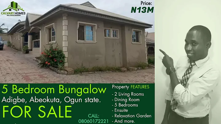 5 bedroom bungalow at Adigbe, Abeokuta, Ogun state. #propertyinabeokuta #bungalowforsale