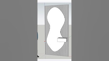 Sketchup tutorial: 😯 Smoothly! Mirror Curve Line in SketchUp #sketchup #shorts