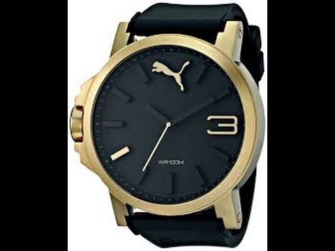 relogio puma masculino dourado