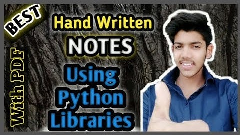 Using Python Libraries Best Notes || Class 12th || Computer Science With Python