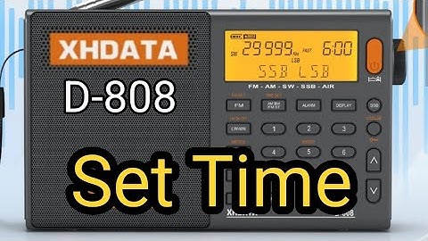 XHDATA D-808   Set Time