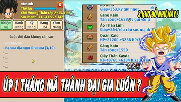 Ngọc Rồng Online - Bất Ngờ Với Thành Quả 1 Tháng Úp Bên Cold Của Nick Viminh, Đồ Rơi Như Mưa ?