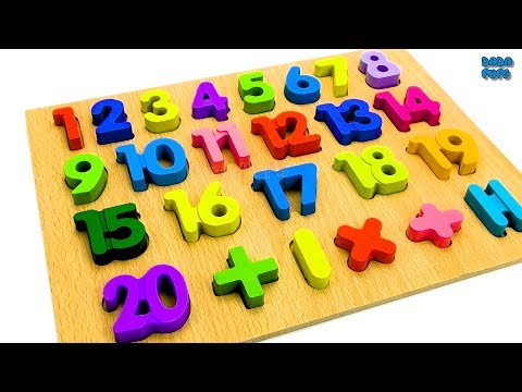 123 count with me. Learn all about numbers with wooden puzzle. 