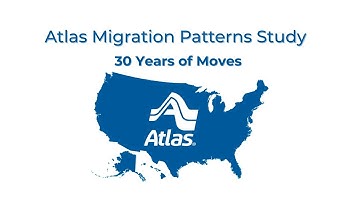 Where Americans Moved 1995–2025  Atlas Van Lines Migration Patterns Timelapse Map