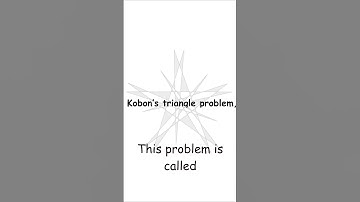 Unsolved Geometry - The Kobon Triangle Problem Explained