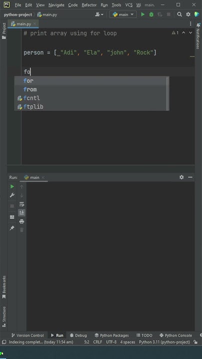 How To Print An Array In Python Using PyCharm | Python Loop Through An ...