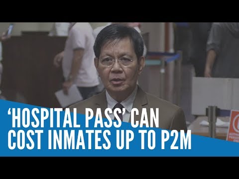 ‘Hospital referral pass’ can cost inmates up to P2M – Lacson