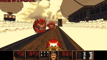 Doom 2 - Zeppelin Armada (Map 9: Bad Balloons) UV-Max (Author: kvsari)