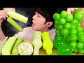 ASMR ICE CREAM GREEN JELLY PARTY 다양한 그린 아이스크림 먹방 DESSERTS CANDY MUKBANG EATING SOUNDS 咀嚼音 モッパン