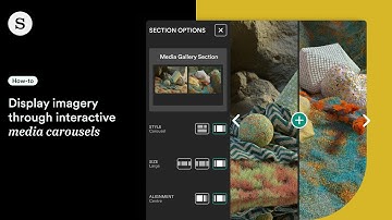 How to use media gallery carousel to display imagery
