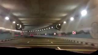 Jaguar F-Type Coupe. V6 Exhaust Dubai Tunnel