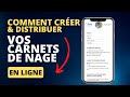 Comment créer un carnet de nage numérique + envoi par SMS/Courriel (Société de sauvetage)