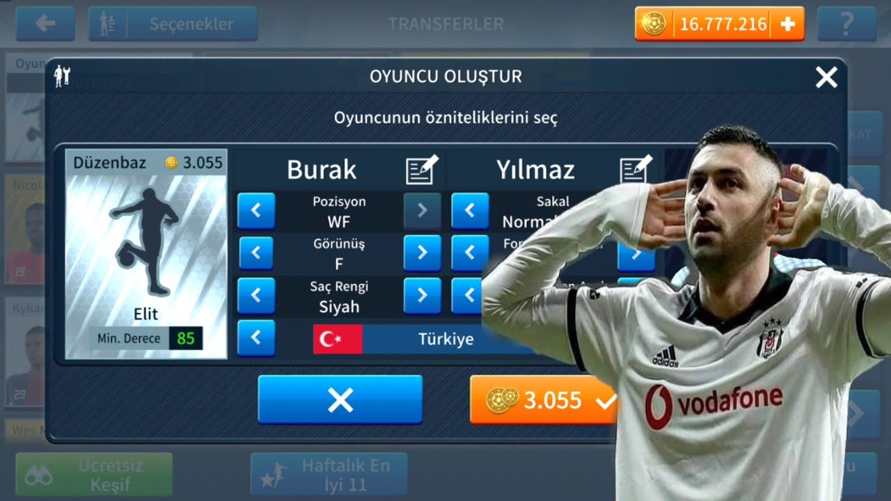 BURAK YILMAZ ' OLUŞTURDUM | DREAM LEAGUE SOCCER 2019