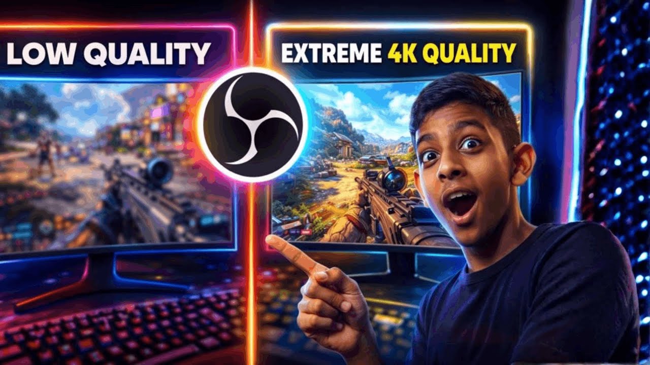 OBS Studio Recording QUALITY එක Best Up කරමුද?🙄| Beginner Guide (2026)
