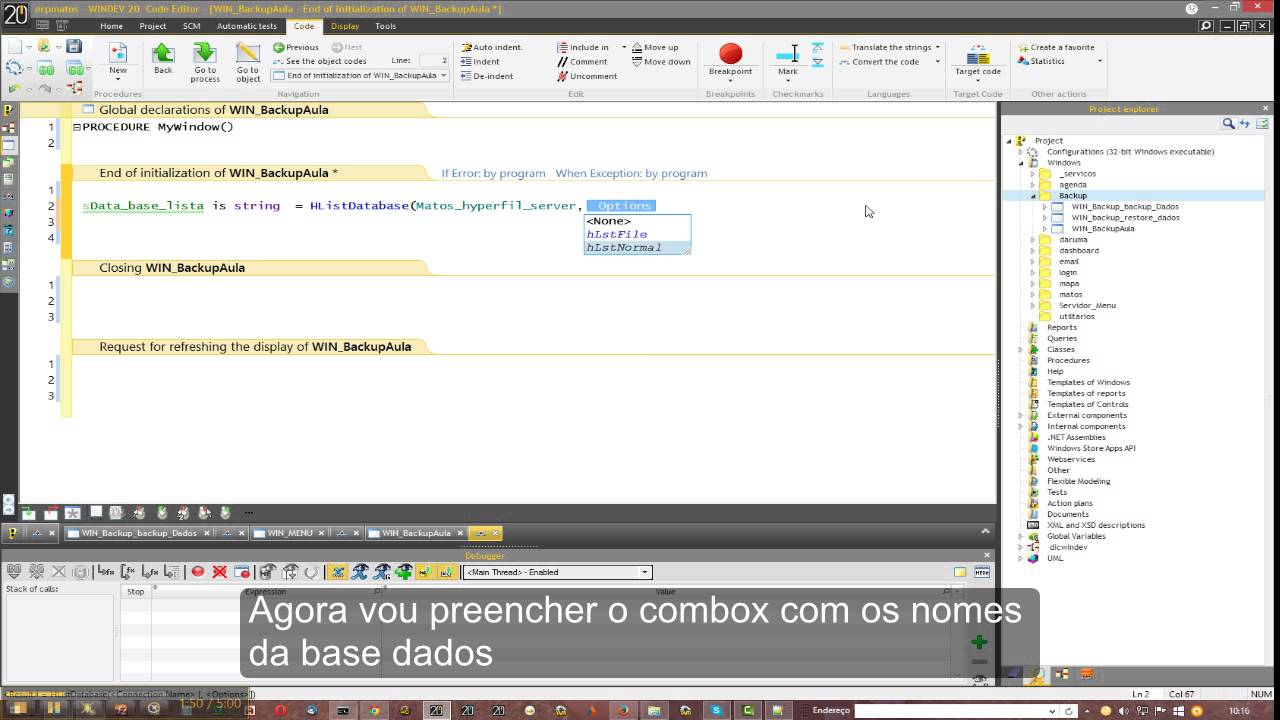 Windev Curso 092 Backup Dados - YouTube