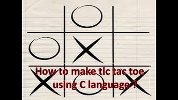 introduction tic tac toe using C