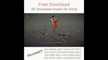 "Scarecrow" Free 3D model for Unity | Get it on Unity asset store😊 #unity3d #assetstore #3dmodel