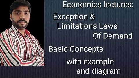 Economics lectures law of demand limitations I.Com part 1 Urdu and Hindi by sir Tahir