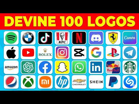 Guess the logo in 4 seconds 100 popular logos Logo Quiz 2026