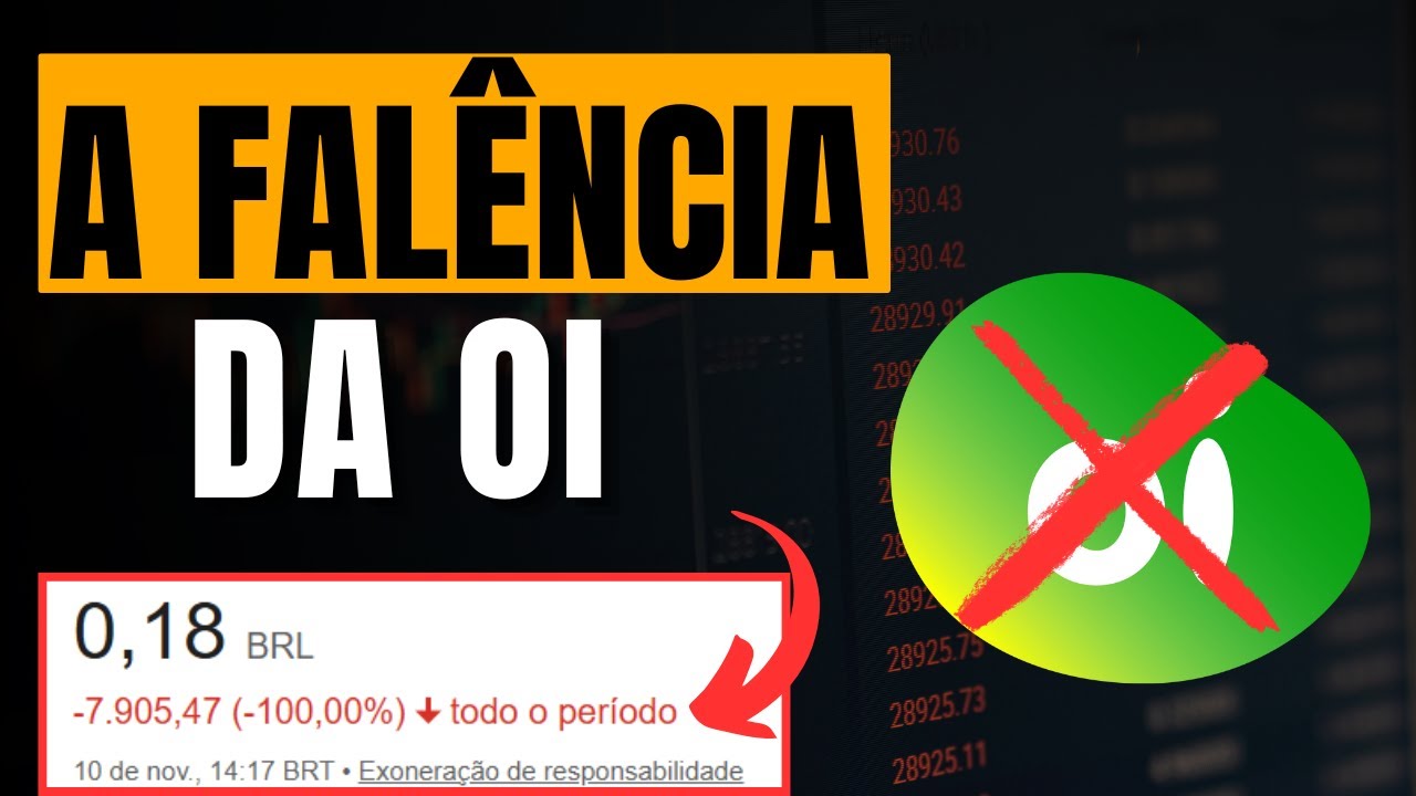 A OI FALIU de vez: Entenda o que aconteceu com a OIBR3 e suas AÇÕES