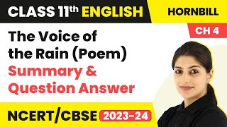 Class 11 English Chapter 4 |The Voice of the Rain (Poem) - Summary & Question Answer screenshot 3