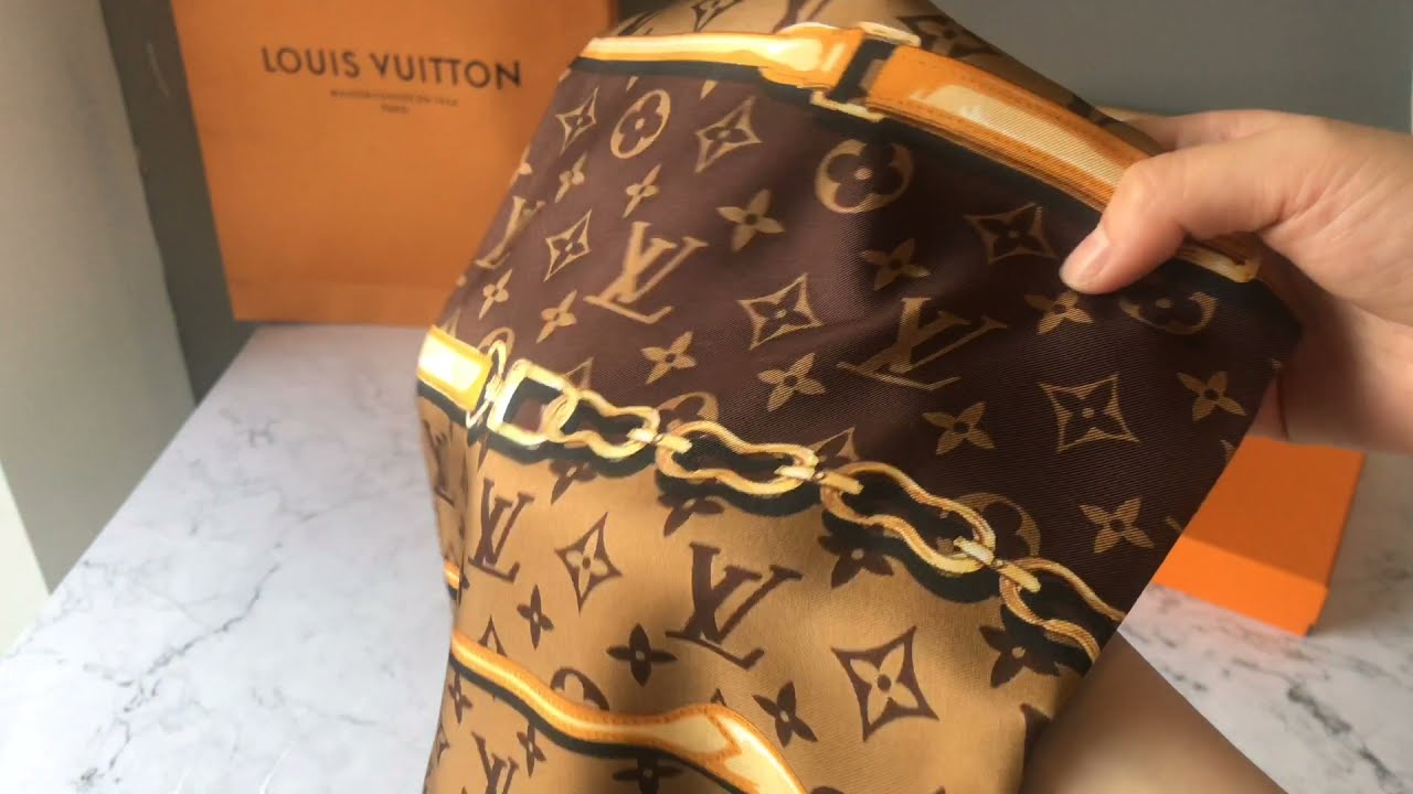 Louis Vuitton Confidential Square  Monogram Silk Scarf Unboxing & How to  Wear 