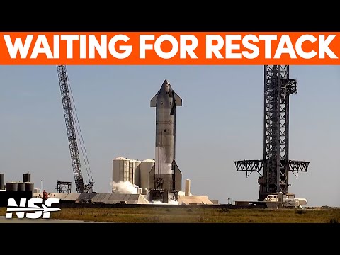 Ship 28 Awaits Re-stacking on Booster 10 | SpaceX Boca Chics