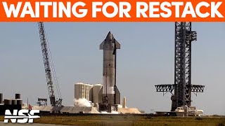 Ship 28 Awaits Re-Stacking On Booster 10 | Spacex Boca Chica