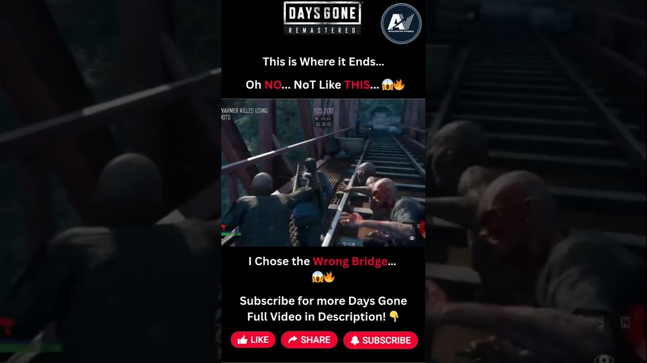 I Chose the Wrong Bridge… 😱🔥💀 | Days Gone Remastered PS5