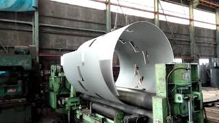 ロール曲げ（ステンレス薄板タンク用）