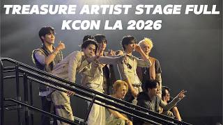 [4K] TREASURE Artist Stage Full | KCON LA 2026