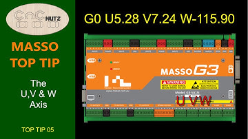 U,V & W Axis - Masso Top Tip 5