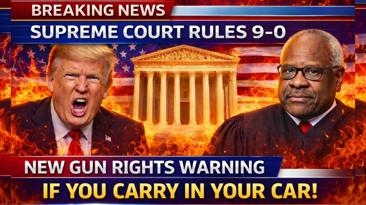 Supreme Court Just Ruled 9–0 — If You Have a Gun in Your Car, Watch This Today