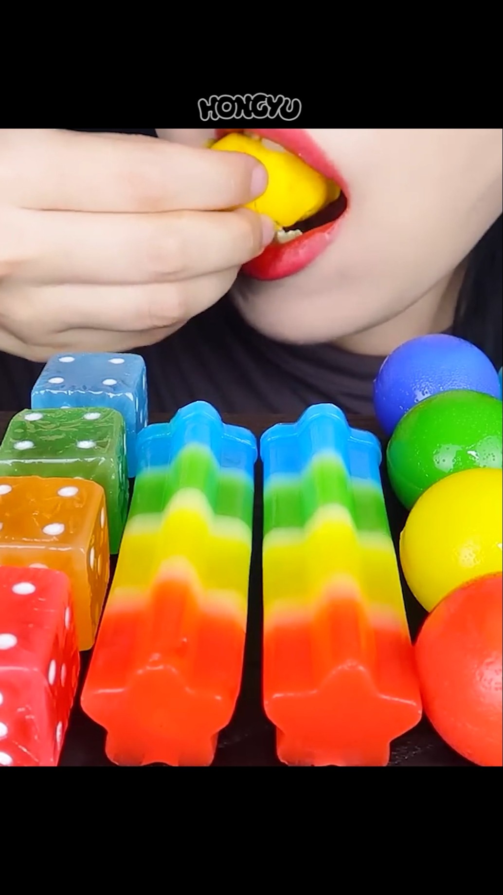 ASMR 얼린 딕만스, 무지개 디저트 모음 #shorts #mukbang #eating # #satisfying #먹방 #rainbow