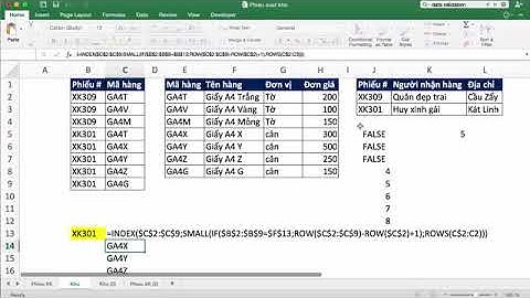 Excel #60 Cách tạo phiếu xuất kho trong Excel
