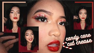 candy cane cut crease