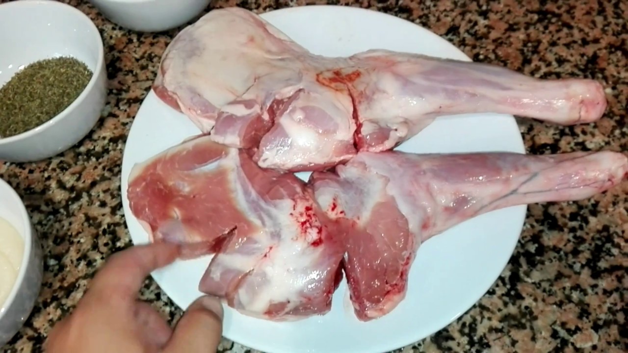 Paletillas de Cordero asadas en Barbacoa BBQ