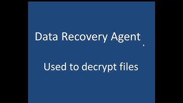 EFS Data Recovery Agent - Etechtraining.com