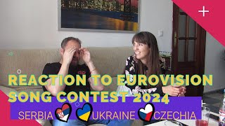 REACTION TO EUROVISION SONG CONTEST 2024. SERBIA/UKRAINE/CZECHIA