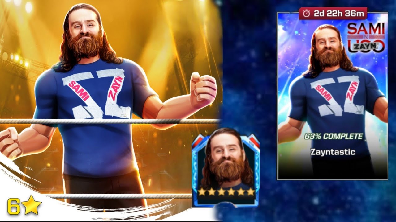 6🔥-star sami zayn # wwe # wwe mayhem - YouTube