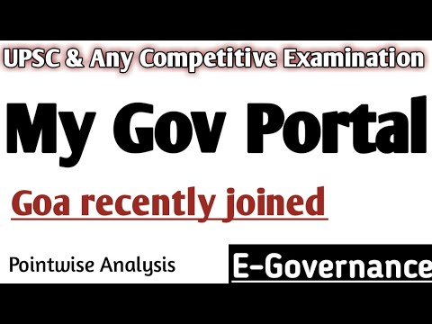 My Gov. Portal.Goa recently Joined. Citizen centric. Summary