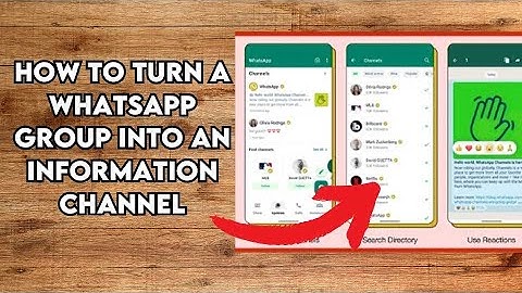 How to turn a WhatsApp group into an information channel