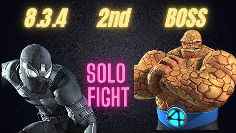Act 8.3.4 Thing Boss 2nd Easy Solo With Spider Man Stealth 🕷  Very easy figh mcoc hearthacker