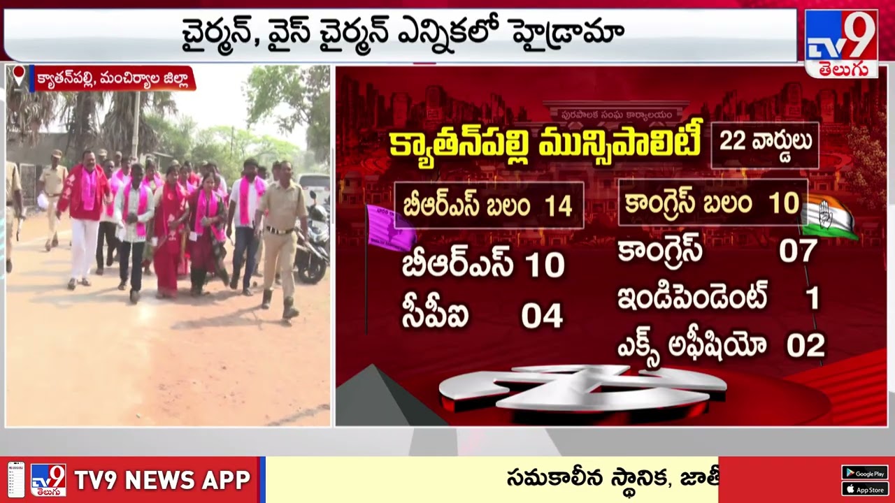 High Drama in Kyathanpally Local Elections - TV9